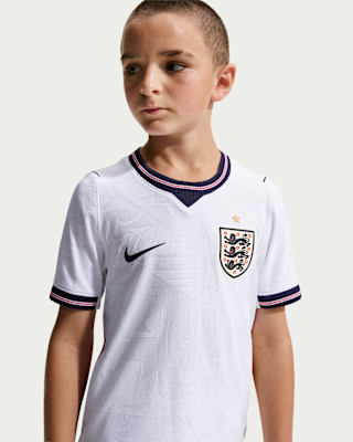England National Team 2026 Match Home Big Kids' Nike Aero-FIT